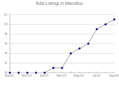 Airbnb & Vrbo Analytics, listings per month in Chert, 36